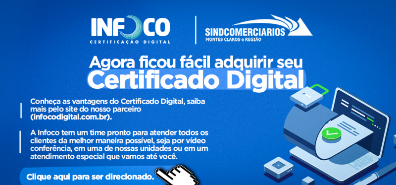 PARCERIA SINDCOMERCIARIOS E INFOCO CERTIFICAÇÃO DIGITAL